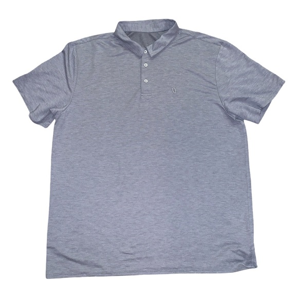 Vuori Other - Vuori Polo Shirt Mens XL Knit Twill Performance Gray Lightweight Preppy Neutral